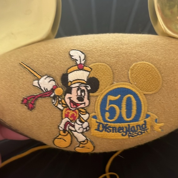 Vintage 50th Anniversary Disneyland Resort Gold ears - Picture 2 of 4